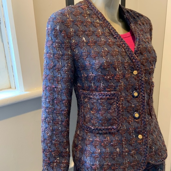 Chanel Classic Boucle Skirt Suit Jacket 38 Bust 40 - Picture 9 of 16